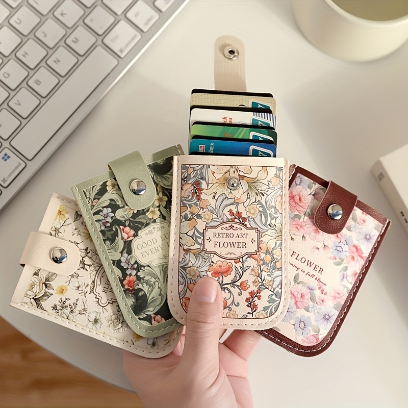 Card Top Loader - ラミネート加工された隠しミニカードウォレット、プルアウト式クレジットカードケース、名刺入れ、RFIDブロッキングPVC IDカードホルダー
