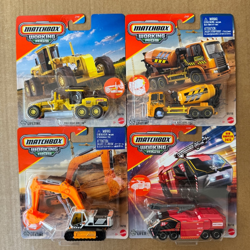 Hot Wheels Car Mainline - マテル マッチボックス 1/64 Jcy27 エンジニアリング車両シリーズ 消防車