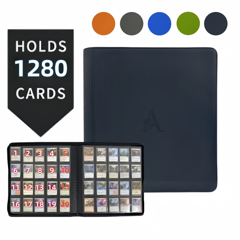 Pokemon Binder Card - プレミアム20ポケットカードバインダー – 1280枚収納可能コレクションバインダーフォルダーカードアルバムカードホルダー、TCGおよびスポーツカードに適合。 コレクターズ・ドリーム