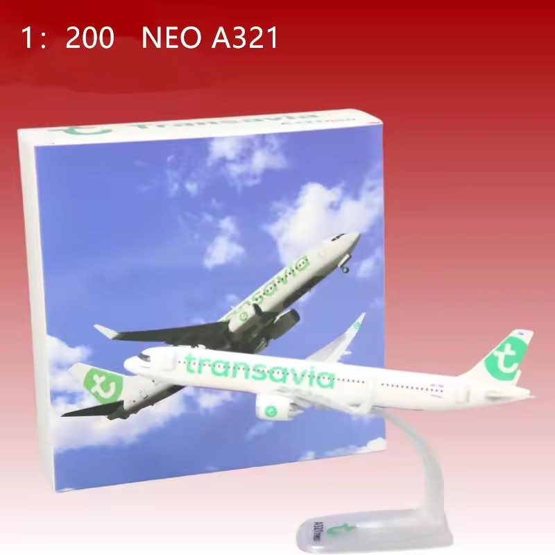 Model Airplane Plastic - 1:200 スケールモデル マラブ/プレイ/ヴェイユイング/A320neo オーストリア/トランスアビア航空 航空機組み立て飛行機 飛行機コレクション