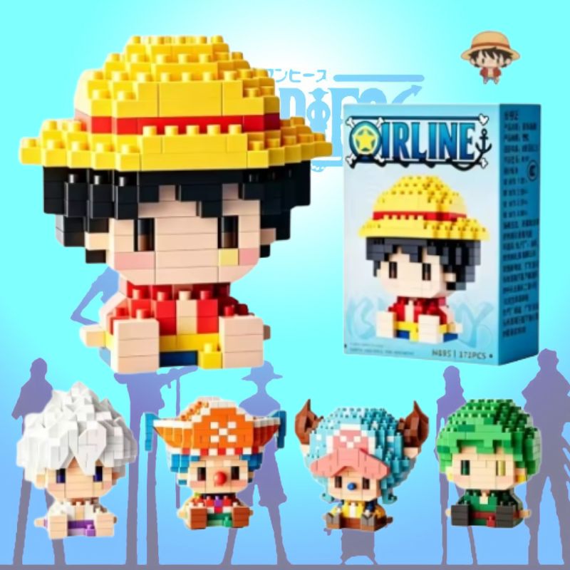 ワンピース 太陽神ニカ ルフィ マイクロブロック チョッパー - Building Block Mini のレビューと価格