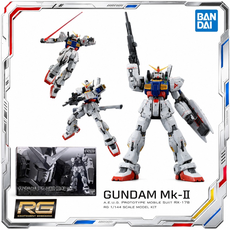 バンダイオリジナル RG RX178 ガンダム Mk II  - Bandai Model Gundam Rg のレビューと価格