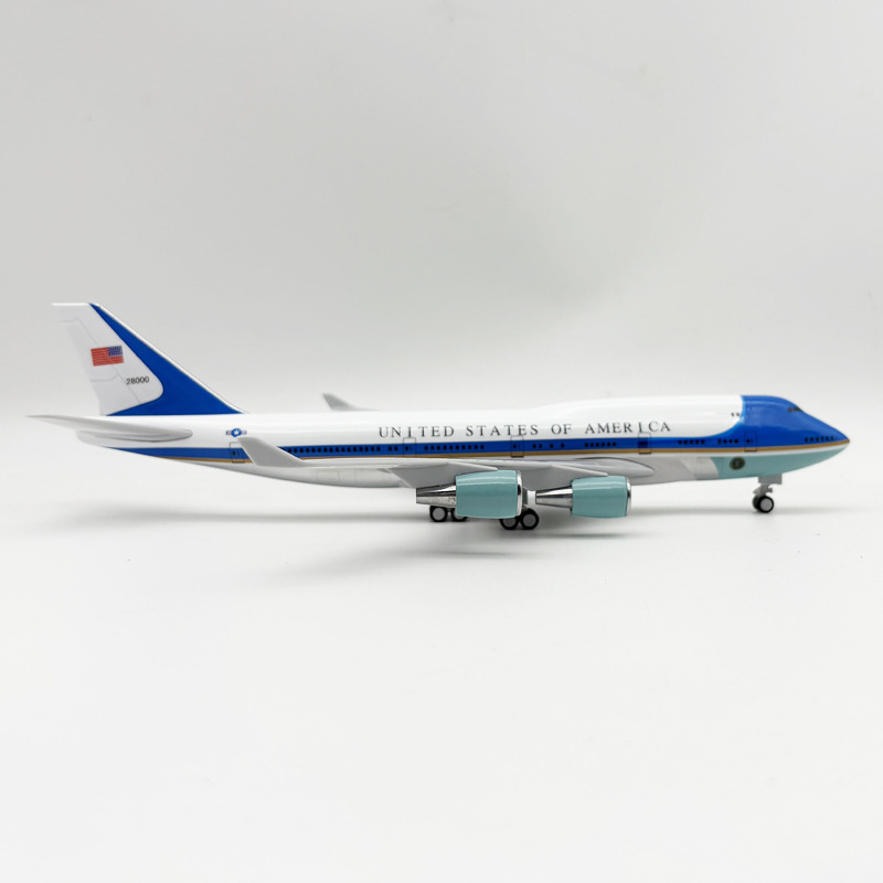 30cm B747 エアフォースワン 飛行機モデル ダイキャ - Model Airplane Plastic のレビューと価格
