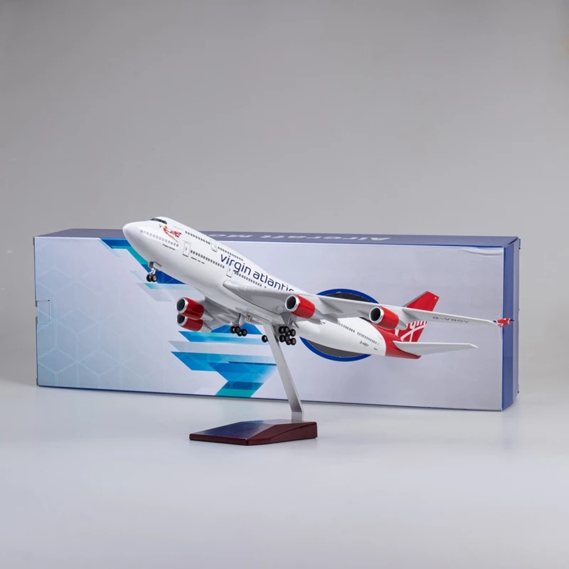 47cm バージン・アトランティック B747 飛行機模型  - Model Airplane Plastic のレビューと価格