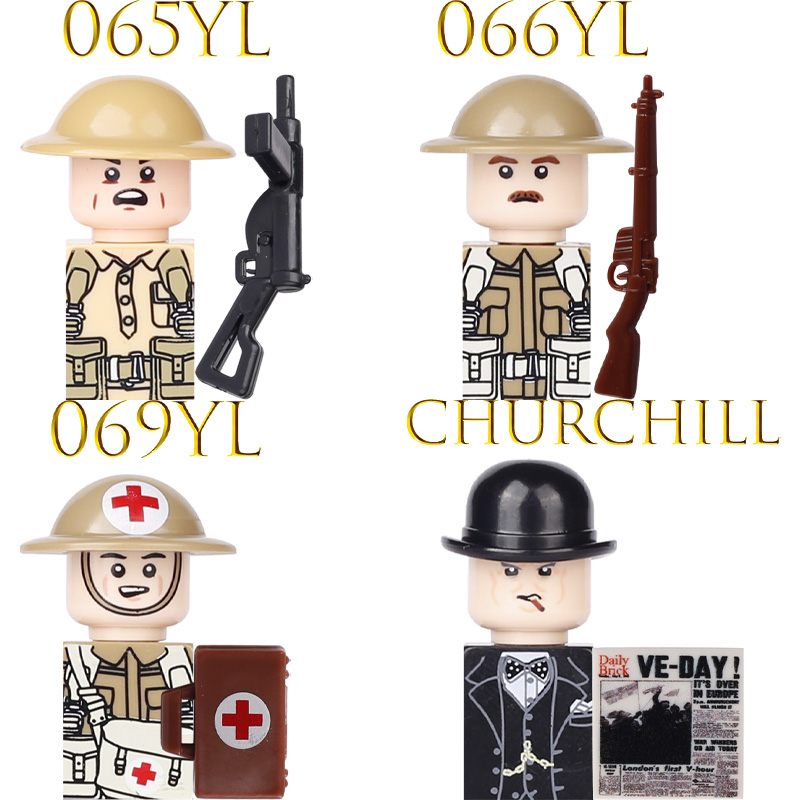 子供向けおもちゃ 第二次世界大戦 軍隊 アクションフィギュア - Lego Minifigure Holder のレビューと価格