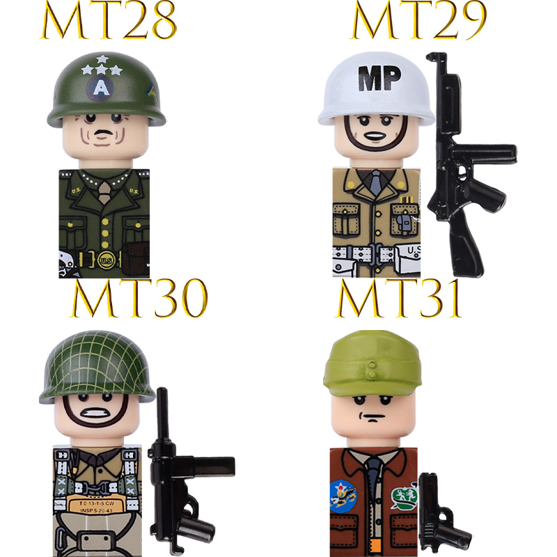 子供向けおもちゃ 第二次世界大戦 軍隊 アクションフィギュア - Lego Minifigure Holder のレビューと価格