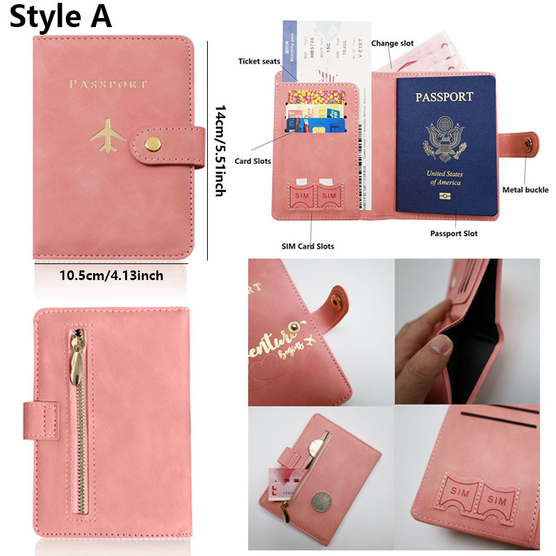 レザーパスポートホルダーカバーケース、旅行必需品、クレジット - Card Top Loader のレビューと価格