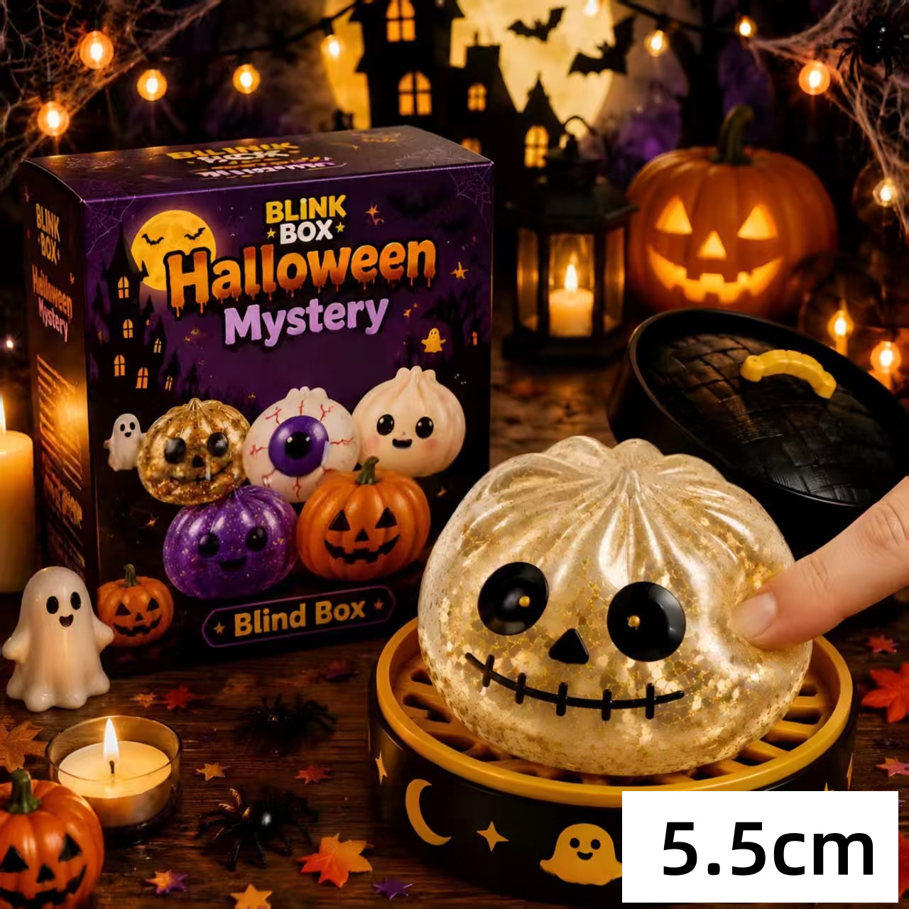 5.5cm ハロウィンゴーストピンチミュージック クリエイテ - Vinyl Figure Blank のレビューと価格