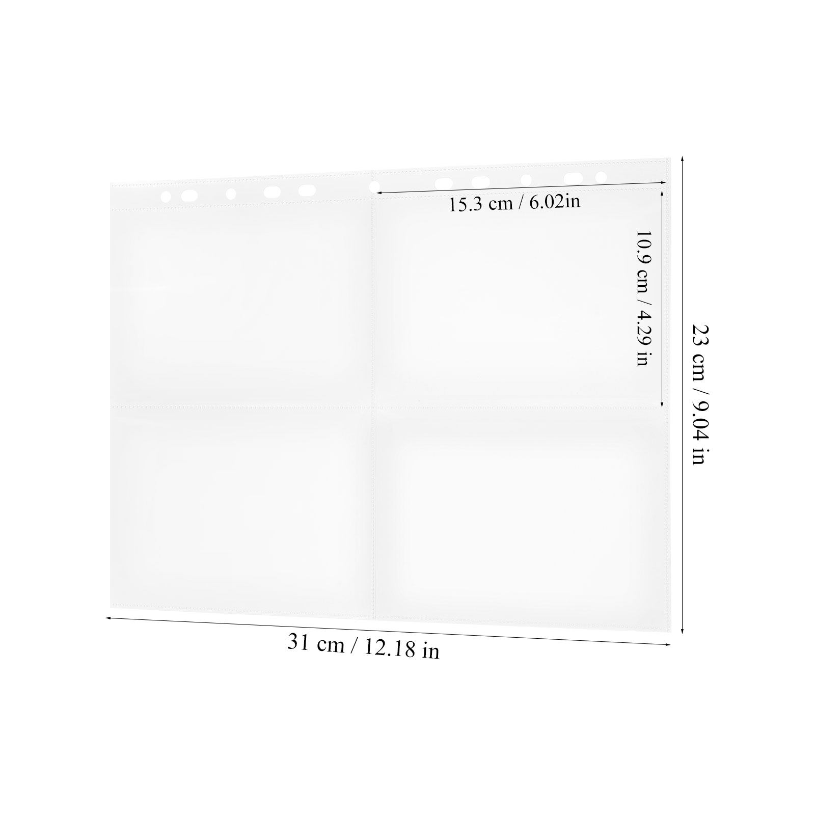 30枚入り4ポケットカードバインダーシートA4クリア保護ペー - Trading Card Binder のレビューと価格